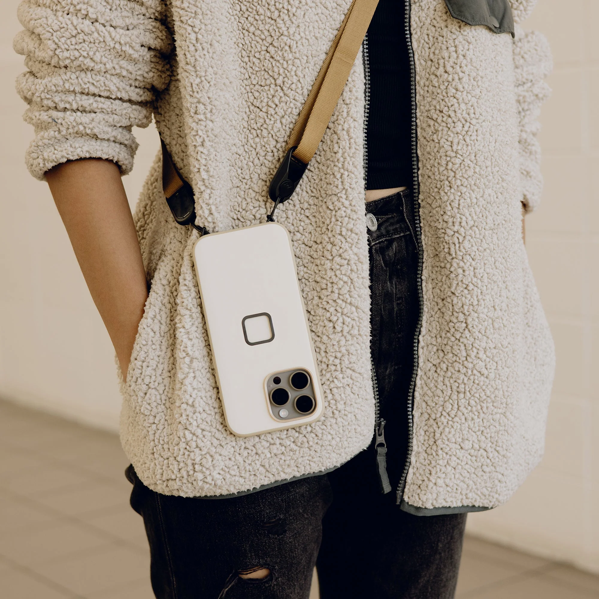 Everyday Clarino Case | iPhone 16 Pro | Bone | PD Certified - Image 3